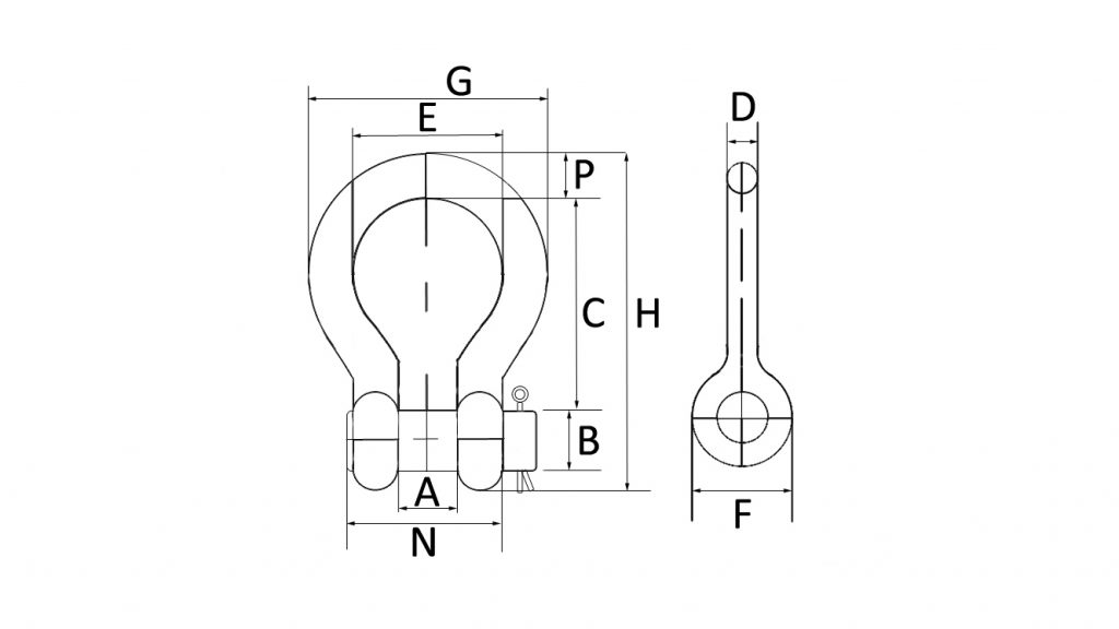 ROUND PIN ANCHOR SHACKLES CTS Cargo TieDown Specialty