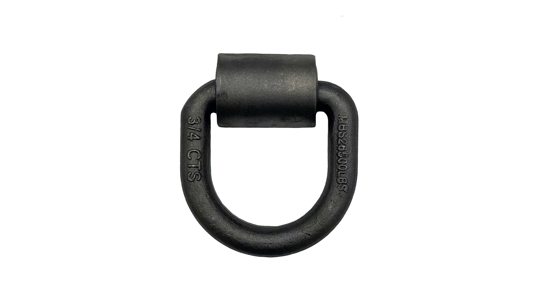 Mega Cargo Control 4-Pack 5/8 Weld-On D Ring Tie Down Anchor Forged Steel with Welding Clips & Heavy Duty for Flatbed Trucks Trailers