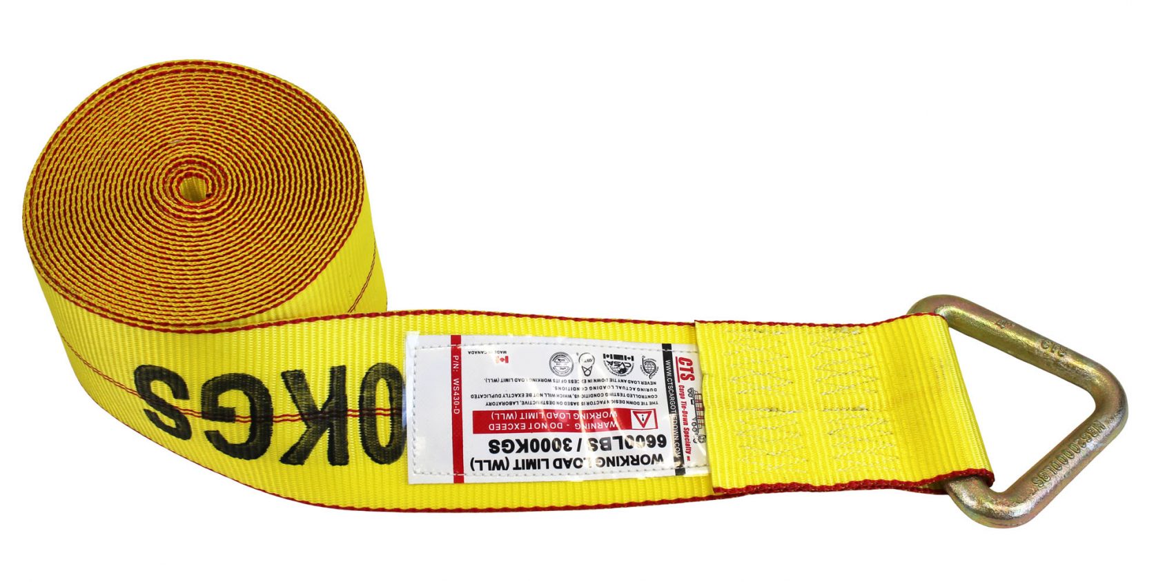 HEAVY DUTY RATCHET STRAP WITH CHAIN ANCHOR CTS Cargo TieDown Specialty